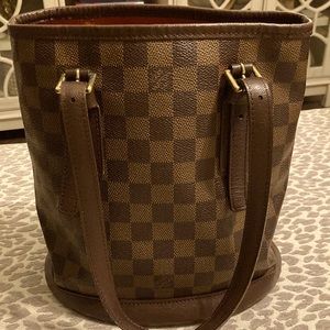 Louis Vuitton Damier Ebene Petite Marais Bag